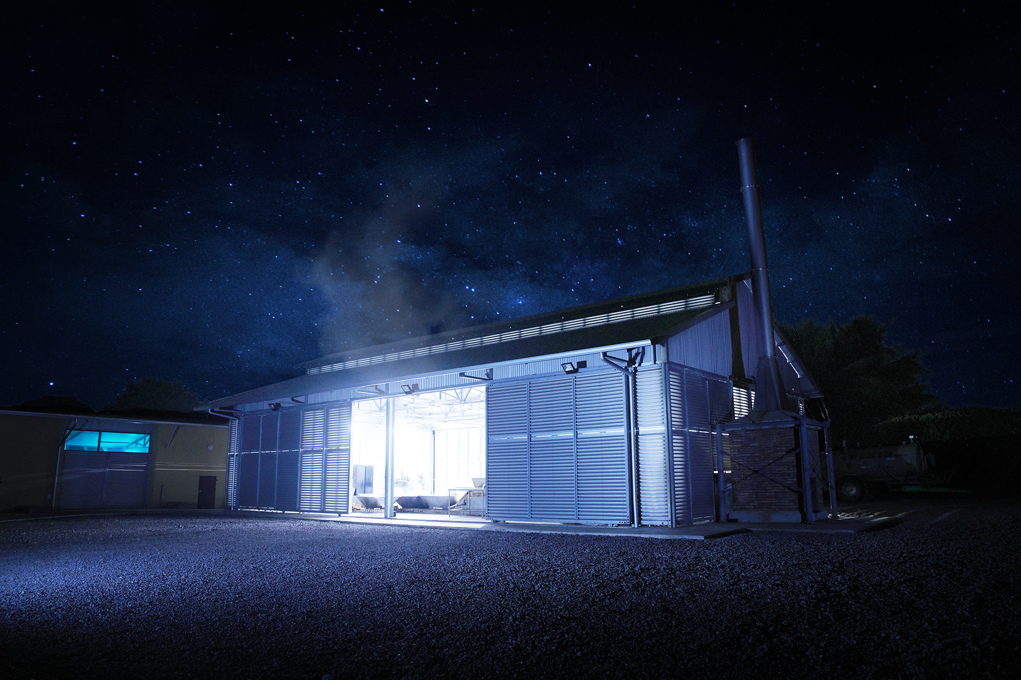 usine payet riviere nuit